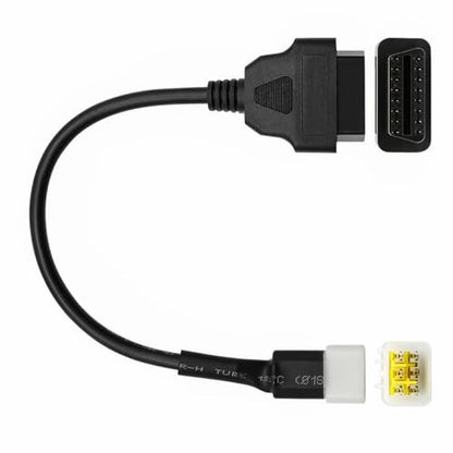 Delphi Motorcycle OBDII 6 Pin to 16 Pin OBD2 Diagnostic Adapter Compatible with Motorcycle - color: per Delphi 6Pin