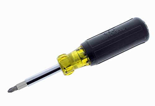 IDEAL INDUSTRIES INC. 35-910 11-in-1 Screwdriver/ Nutdriver – Hardware Tool with Corrosion Resistant Shank, Wire Connector Wrench in Handle, Blazed Tip