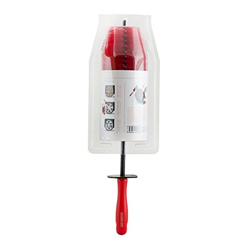Chemical Guys Red Rocket Detailing Brush - Flexible Long-Reach Wheel and Rim Cleaning Tool for Cars, Trucks, SUVs, Motorcycles, and RVs - Safely Cleans Tight Spaces, Spokes, and Crevices - style: Red Rocket
