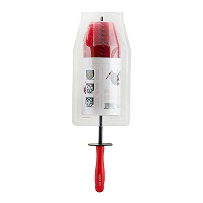 Chemical Guys Red Rocket Detailing Brush - Flexible Long-Reach Wheel and Rim Cleaning Tool for Cars, Trucks, SUVs, Motorcycles, and RVs - Safely Cleans Tight Spaces, Spokes, and Crevices - style: Red Rocket
