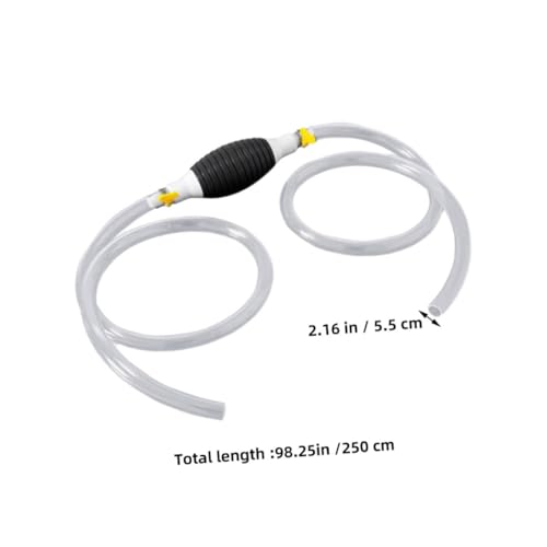 Alipis Siphon Hose Manual Fuel Transfer Pump Kit Hose for Cars Trucks and Boats Durable Construction for Gas Oil and Water Extraction
