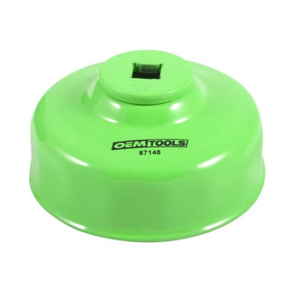 OEMTOOLS 87148 80 mm 15 Flute Oil Filter Wrench, Economy Oil Filter Cap Wrench, Oil Cap Filter Wrench Prevents Slippage and Stripping, Oil Change Tools | 80mm 15 Flute Oil Filter Wrench Set, Fits 3/8" Ratchet, Non-Slip Grip, Rust-Resistant - style: 80 mm