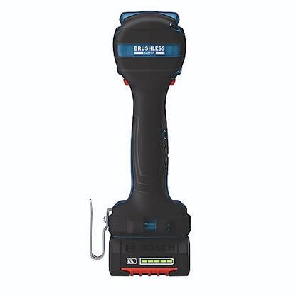 Bosch GDS18V-330CB25 18V Brushless Connected-Ready 1/2 In. Mid-Torque Impact Wrench Kit with Friction Ring and Thru-Hole and (2) CORE18V® 4 Ah Advanced Power Batteries - style: w/ (2) 18V 4 Ah Batteries