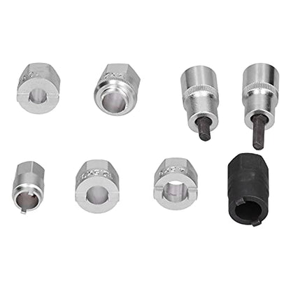 8Pcs Suspension Strut Nut Sockets Removal Disassembly Tool Set, Car Repairing Tools, Shock Absorber Strut Removal Kit with Storage Box, for MK2 and Other Vehicle, High Quali