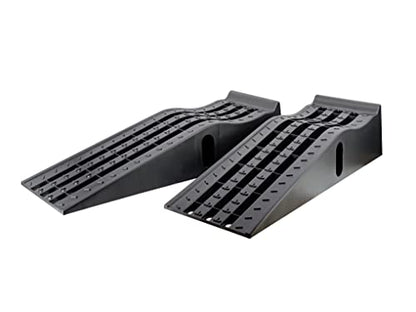 MaxxHaul 50515 6.25" Lift Car Ramps, 2-Pack – 6, 500lb GVW, Deep Grooved Surface for Stable Tire Placement, Heavy-Duty, Black