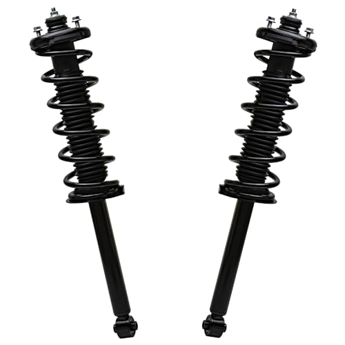 Detroit Axle - 2pc Rear Struts for 2004-2008 Acura TL, 2003-2007 Honda Accord, 2 Struts & Coil Spring Assembly 2005 2006 Replacement Quick Install Ready Strut Shocks Assembly - size: 171372 x2/PAIR