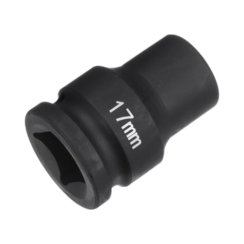 HARFINGTON 6-Point Impact Socket 3/4" Drive 17mm Metric 40Cr Alloy Steel Spindle Axle Nut Impact Socket - size: 17mm