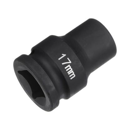 HARFINGTON 6-Point Impact Socket 3/4" Drive 17mm Metric 40Cr Alloy Steel Spindle Axle Nut Impact Socket - size: 17mm