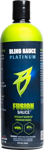 Bling Sauce Platinum Fusion Sauce, Graphene & Ceramic Car Wax Blend, 24oz. | 4-in-1 carnauba, graphene, ceramic and polymer sealant delivers mirror gloss, UV defense and easy wipe-off protection - style: Fusion Sauce