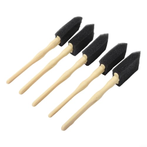 Car Air Vent Cleaning Brush Set Soft Sponge Detailing Tool for AC Grille Dashboard Dust Removal Auto Interior Cleaner Kit 14cm(5Pcs) - size: 5Pcs