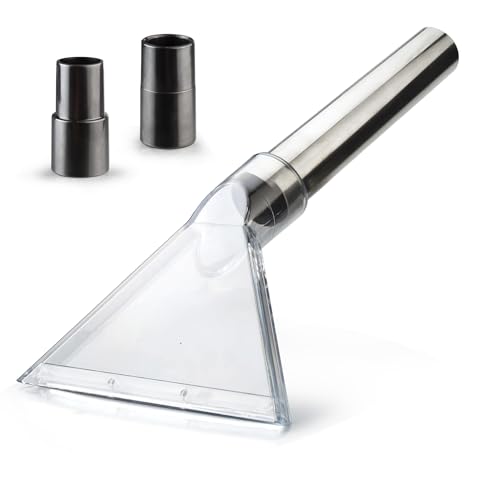 Universal Clear Vacuum Extraction Accessory Compatible with All Shop Vac | come with 1-7/8", 1-1/4" Adapters Wet Dry Vacuum Cleaner Attachments for Upholstery Carpet Cleaning Car Detailing - size: Large
