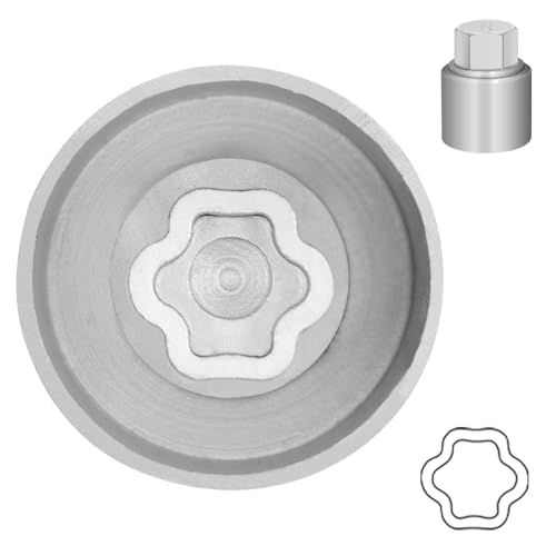 Type N Wheel Locking Nut Key for Land Rover, Lug Nut Removal Tool | Wheel Lock Nut Socket Adapter, Anti-Theft Lug Nut Removal Tool, Anti-Theft Screw Remover, Repair Tool, Tyre Fitting, garage - size: Socket N