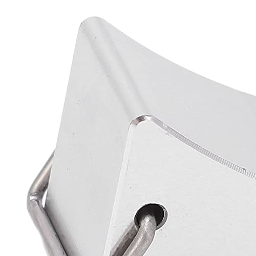 RC Wheel Chock 4 Pack Aluminum Alloy Antislip Car Stand, 32x21x16mm Compact Remote Control Car Accessory for Trail Truck Crawler Buggy Storage Display Ramp Stop (Silver) - color: Silver
