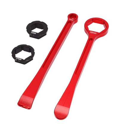 Cryfokt Tire Spoons Tool Set, High Strenght Aluminium Alloy Motorcycle Tire Combo Levers Set, Dual Function Motorcycle Changing Tool Kit for, Dirt Bike, Lawn Mower