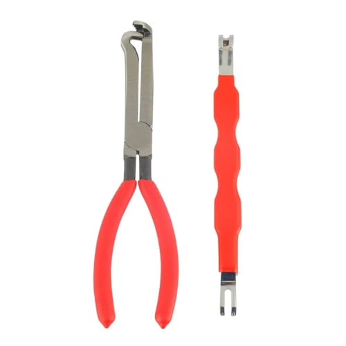 2 PCS Electrical Disconnect Pliers for Cars, Straight Automotive Electrical Connector Pliers and Electrical Connector Separator Tool - size: 2 Set