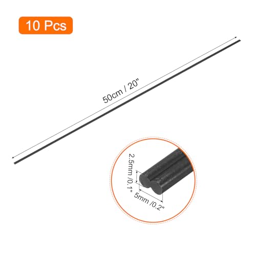 MECCANIXITY 10pcs 20 Inch Plastic Welding Rods PVC Welding Strips Welder Rods for Plastic Welder,Car Bumper, Kayak Repair, Black - color: Black, size: 20 Inch