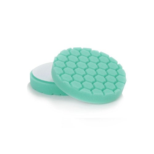 Chemical Guys BUFX_103HEX6 BUFX_103_HEX6 Hex-Logic Heavy Polishing Pad, Green (6.5 Inch Pad Made for 6 Inch Backing Plates), 1 Pad Included - size: 6.5 Inch Pad (1 Pack), style: Heavy Cutting