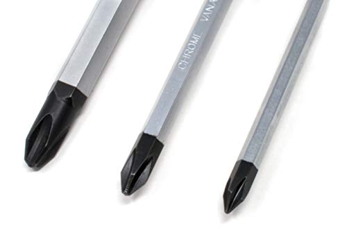 JIS Driver and Bits 7pc Set #1#2#3 Screwdrivers #2#3 Short/Long 1/4 Bits
