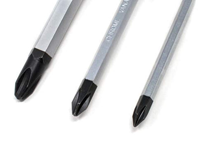 JIS Driver and Bits 7pc Set #1#2#3 Screwdrivers #2#3 Short/Long 1/4 Bits