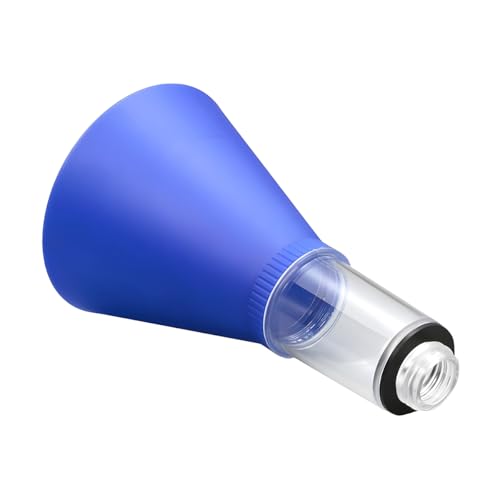 Car Engine Oil Funnel, Vehicle Threaded Locking No Spill Spout Directly into Filler Funnel, Automotive Diesel Change Tool Accessories, Compatible with Avalon Tercel Venza (Blue) - color: Blue