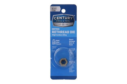 Century Drill & Tool, 92705, 8.0 X1.50,Rethreading Die,Tool Set, Thread Repair - size: 8.0 X 1.50