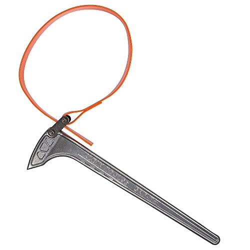 KLEIN TOOLS S18HB Strap Wrench, Adjustable Grip-It Strap Wrench Adjusts 3 to 10-Inch, 18-Inch Handle - size: 18-Inch Handle