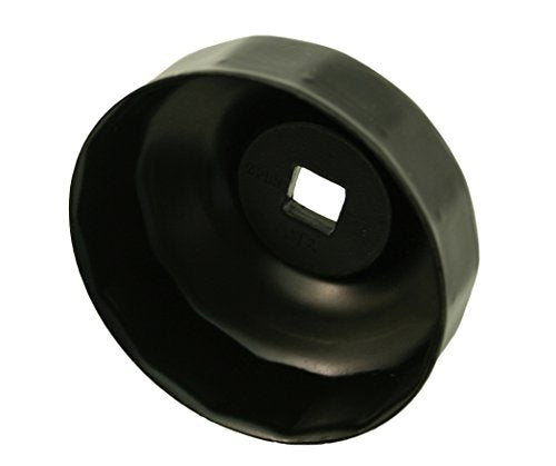 CTA Tools A265 Cap-Type Oil Filter Wrench - 65mm x 14 Flute - Professional Grade, Black Finish, Precision-Stamped, Deep-Reach, 3/8-Inch Drive, Oil Filter Wrench - size: 64mm x 14 Flute