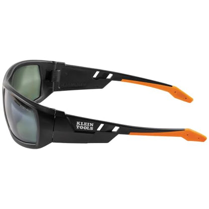 Klein Tools 60539 Safety Glasses, Professional PPE Protective Eyewear, Full Frame, Scratch Resistant and Anti-Fog, Polarized Lens - style: Polarized Lens