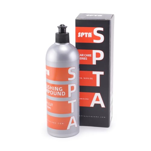 Heavy Cut Polishing Compound, SPTA 16.91oz (500ml) Polishing Compound Car Scratch & Swirl Remover Rubbing Compound & Coarse Polish Buffing Compound Swirl Remover for Cars Automotive Paint Correction - color: Heavy Cut Compound, size: 500ml (16.91oz)