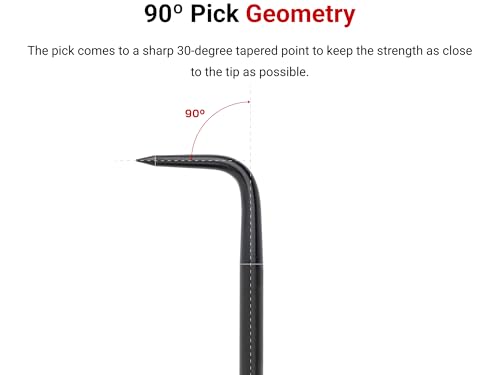 TEKTON 90-Degree Pointed Pick (1/8 x 3 in. shank) | PNH21103 | Made in USA - style: 90-Degree Pick