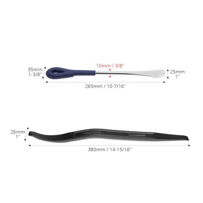 QWORK Tire Iron Kit, 3 Pcs Steel Tire Lever Set, for Motorcycle Dirt Bike UTV ATV Tire Changing Tools Portable Design
