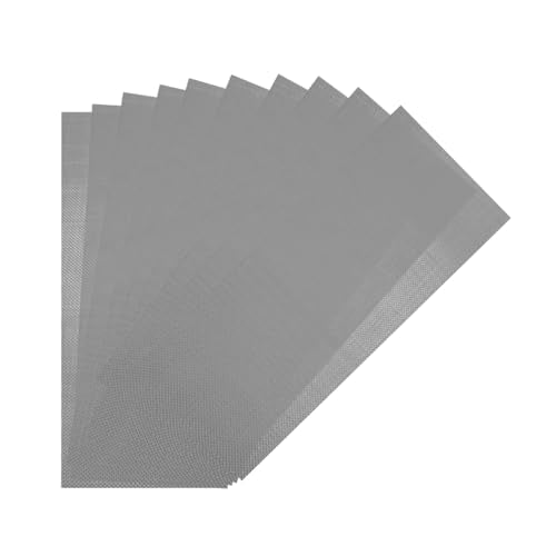 10PCS Car Welding Mesh, 1.97 x 5.91" Plastic Reinforcing Stainless Steel Thermoplastic Repair Wire Mesh Screen, Auto Bumper Repairing Plastic Wire Welding Kit, Universal for Vehicles - size: 1.97 x 5.91"