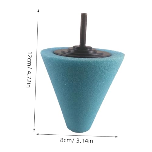 Luxshiny Automotive Car Buffing Pad Cone Shaped Burnishing Sponge for Wheel Hub Cleaning Tapered Design for Uneven Surfaces Reusable Polishing Tool for Cars Boats Motorcycles