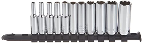 CRAFTSMAN Socket Set, SAE, 1/4" Drive, 6 Pt., 11Piece (CMMT12050) - style: SAE