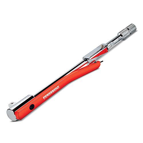 Powerbuilt 1/2 Inch Drive Torque Wrench Deflecting Beam, Accurate Torque Range 20 to 220 Foot Pounds, Precise Measurement with Sound, 649972 - style: Deflecting Beam
