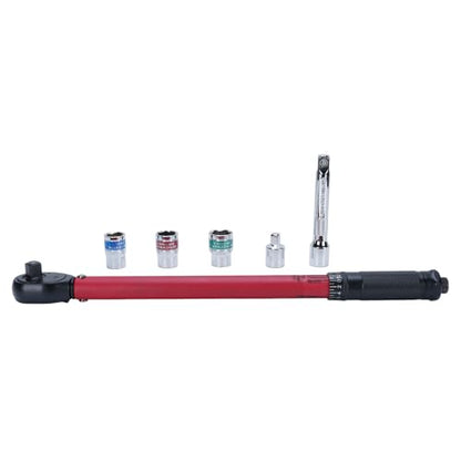 Aramox 1 2 Inch Drive Ratchet Wrench High Carbon Steel Arrow Storage Case Drive Click Wrench 20 to 230 N M 72 Tooth for Car Maintenance Mechanics and Garage Use