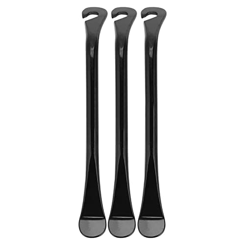 Changor Bike Tire Lever Set with Carbon Steel Spoon, 3pcs Portable Bicycle Repair Tool for Tire Changing, Anti Slip Curved Design, Spoke Hook for Easy Use