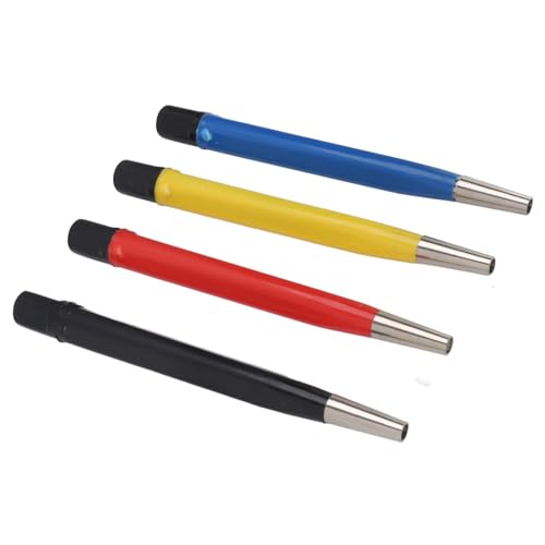 Fiberglass Scratch Brush Pen, 4 Pack Scratch Brush Pen Set, Glass Fiber, Brass, Steel and Nylon, Pen Prep Sanding Brush with Adjustable Tips for Jewelry Watch Coinss Cleaning