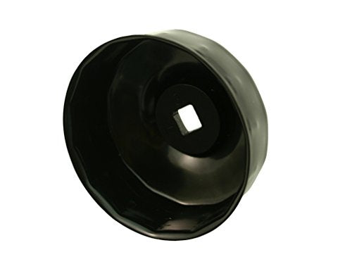 CTA Tools A251 Cap-Type Oil Filter Wrench - 76mm x 14 Flute - Professional Grade, Black Finish, Precision-Stamped, Deep-Reach, 3/8-Inch Drive, Oil Filter Wrench - size: 76mm x 14 Flute
