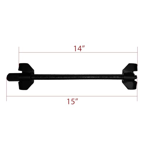 Fekuar Auto Strut 15" 380MM Coil Spring Compressor Tool, Heavy Duty Auto Suspension Compression Remover Installer Tool Set of 2 Black