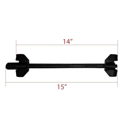 Fekuar Auto Strut 15" 380MM Coil Spring Compressor Tool, Heavy Duty Auto Suspension Compression Remover Installer Tool Set of 2 Black