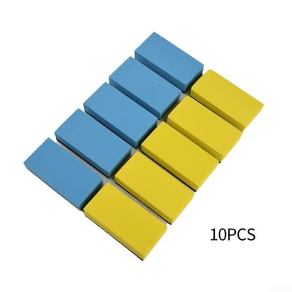 10-Pack Car Waxing Sponge Pads for Nano Ceramic Coating, Ultra-Thin Polishing Foam Applicators for Auto Detailing, 3.15x1.57 Inch
