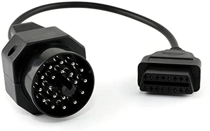 ANCEL Obd2 Female to 20 Pin Extension Convert Adapter OBD1 to OBD II Cable for 20 Pin E31 E32 E34 E36 E39 E38 E53 X 5 Z3 - color: gray