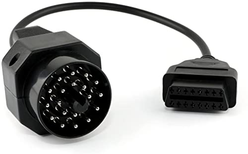 ANCEL Obd2 Female to 20 Pin Extension Convert Adapter OBD1 to OBD II Cable for 20 Pin E31 E32 E34 E36 E39 E38 E53 X 5 Z3 - color: gray