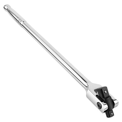 MAXPOWER 15-inch Breaker Bar 1/2 drive and 3/8 drive Flex Handle - size: 15 inch Dual Drive 3/8"+1/2"