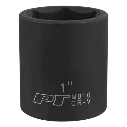 Performance Tool M810 1/2-Inch Drive 1-Inch 6-Point Impact Socket for Heavy-Duty Use in Automotive, Industrial, and DIY Projects - size: 1", style: Impact