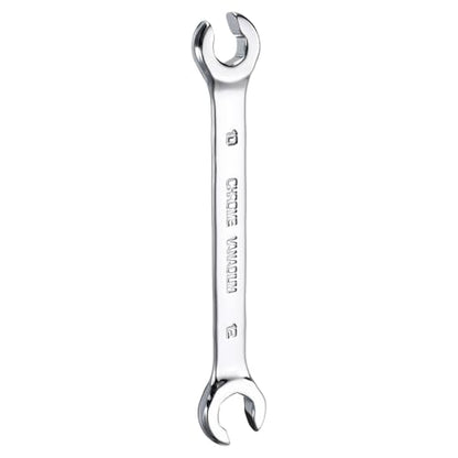HARFINGTON Flare Nut Metric Wrench 10mm x 12mm CR-V Mirror Polished Chrome Plating Metric Wrench for DIY Hand-making Automotive Repairs and Household Maintenance - size: 10mm x 12mm