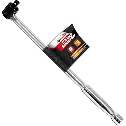 EPAuto 1/2 Inch Drive by 17.5'' Length Breaker Bar, CR-V Steel - color: Chrome, size: 17.5'' Length - 1/2-Inch Drive