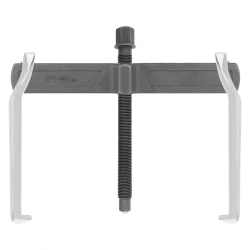 ChgImposs 12 Inch 2-Jaw Gear Puller, Adjustable Bearing Puller Gears, Reversible Removal Tool for External Internal Pulling, CR-V Two Claws Puller Tool for Removal of Pulleys Flywheels Bearings Gears