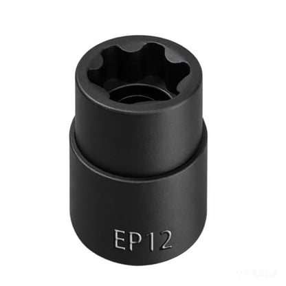 EP Socket EP12, 6 Point 3/8” Dr Female External E-Torx Plus Socket | EP Socket, Female External, E-Torx Plus Socket, External, Cr-V Steel, High Deformation Prevention - size: EP12